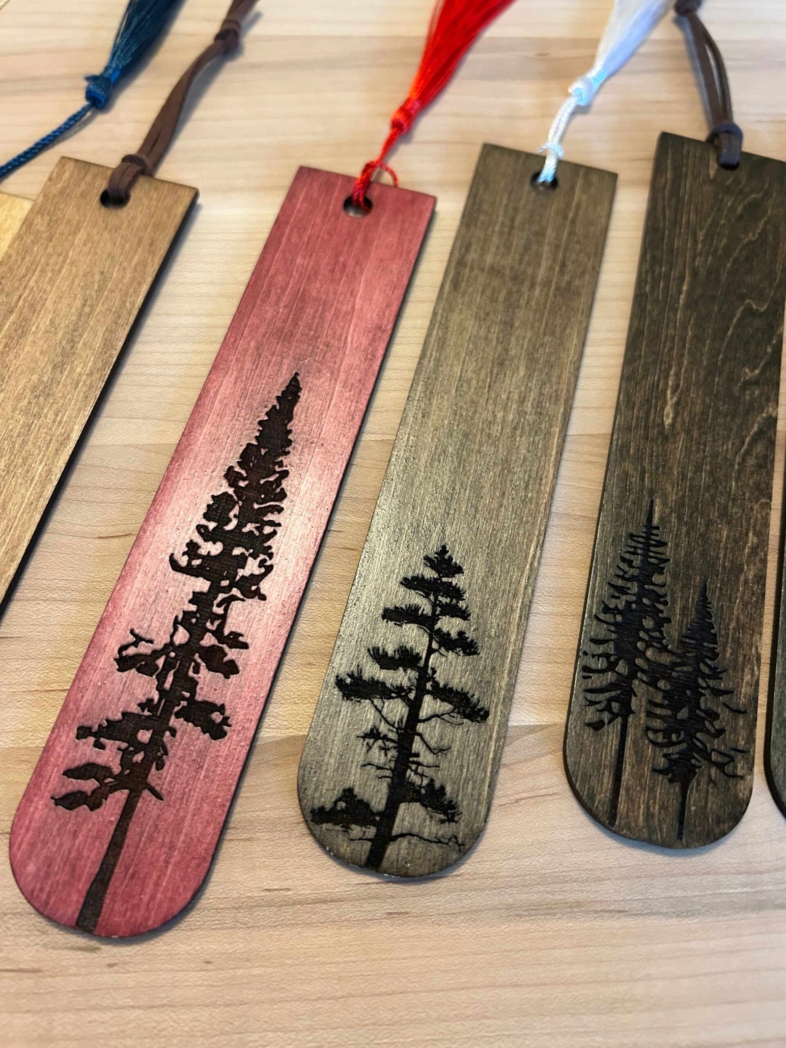 Pine Silhouette Bookmarks